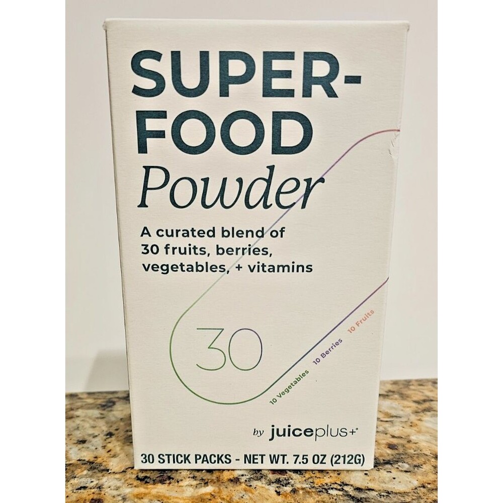 NEW JUICE PLUS+ Superfood Powder 30 Stick Packs 7.5 oz 212g EXP 7/2026